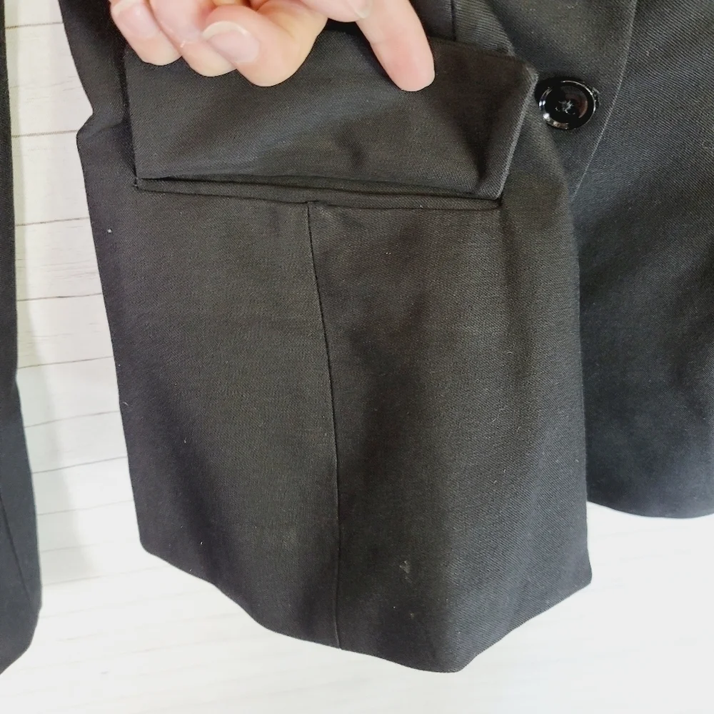 ROLAND MOURET FOR BANANA REPUBLIC BLACK BLAZER JACKET, SZ 6